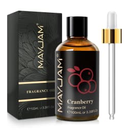 MAYJAM 100ml Fragrance Oil Coconut & Vanilla White Musk Sea Breeze Baby Powder Dragons Blood Sweet Tobacco Freesia for Aromatherapy Diffuser Humidifier Burner, Strawberry Watermelon Cherry Coconut Cranberry Fruit Essential Oil Making Candle Aromatic Spray