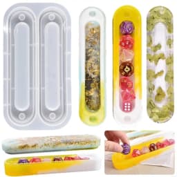 920L Storage Case Silicone Mold Resin Holder Mold DND Box Mold Crystal Epoxy Mold for DIY Home Decor