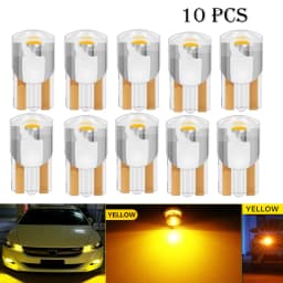 10 Pcs YiRui New LED T10 194 W5W 7000K White Red 12V automotive reading light high brightness small bulb
