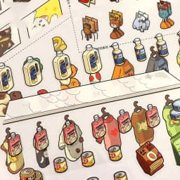 Mr.Paper 33Pcs Miniature Scene Sticker Book 3D House Landscape Stickers DIY Craft for Journal Scrapbook Collage
