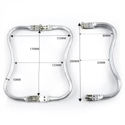 1-5Pcs Metal Kiss Clasp Purse Frame Cloud Bag Doctor Aluminium Tube Handle Buckle DIY Bags Clutch Handles Hardware Accessories