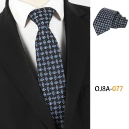Lurury 8CM Mens Necktie Print Patterns Classic Ties For Man Groom Handfeel Polyester Floral Dot Business Wedding Accessories
