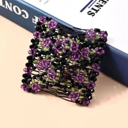 Easy Hair Accessories Stretchy Magic Beads Double Hair Comb Hair Combs Clips Elasticity