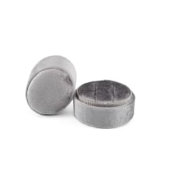 Flannel Jewelry Box Oval Ring Box Simple and Exquisite Velvet Jewelry Box Double Rings Box for Wedding Gift Wrap Packaging