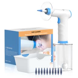 Electric Ear Wax Remover Ear Infection Cleaning 4 Pressure Levels Soft Ear Tips Cleaner Safe For Adults Child Ear Canal Wash