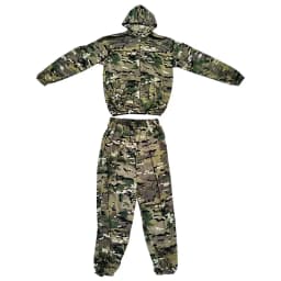 NEW Mesh Camo Suit Hooded Zip Front Breathable Elastic Waistband Training Hunting Apparel Men Kids Trainning Tactical Uniform