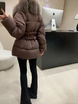 Winter High End Natural Large Fur Collar Down Jacket Women White Duck Down with Belt Outwears Female Solid Thicken Warm Jackets