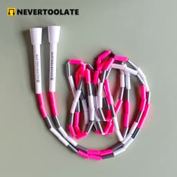 STRAIGHT HARD BEAD BEADED JUMP SKIPPING ROPE COLORFUL SKILL FREESTYLE FITNESS CROSSFIT