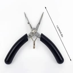 Bent Needle Nose Pliers Mini Serrated Pliers for Jewelry Making Electronic Repair Hand Tools
