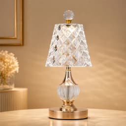 GGbingo Crystal Desk Light Home Decor LED Table Light Luxury Table Lamp Rechargeable Bedside Light Reading Lamp