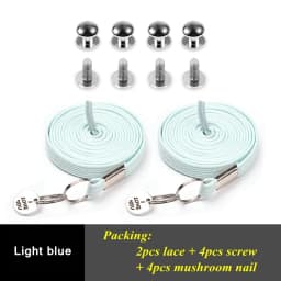 1Pair One Hand Shoelace No Tie Shoelces For Chidren and Adults Quick For Kids and Adult Sneakers Shoelace Quick Lazy Laces