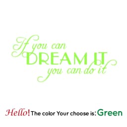 Large Quotes Motivating Dream Phrases Wall Sticker Home Decoration Accessories If You Can Dream It You Can Do It Vinyl Stickers