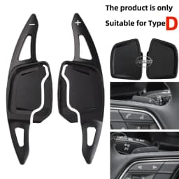 Aluminum Steering Wheel Paddle Shifter Extension For Audi A3(Type 8Y) 2019+ A1 A6(C8) A7 A8 S6 S7,2020+ A4/S4 (B9) S8 S4,2021+