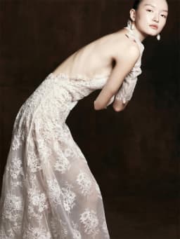 Tokyo Customized White Halter Necklink Wedding Dress Detachable Sleeves Backless Bridal Gown Elegant Lace A-Line Wedding Gown
