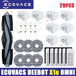 Ecovacs Deebot X1e Omni TURBO Vacuum Cleaner Robot Filter Side Brush Cleaning Cloth Spare Parts Dust Box Accessories