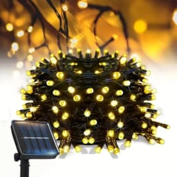 Outdoor Solar LED String Lights Waterproof 8 Modes Fairy Lights Solar Powered for Christmas Tree Patio Yard Party Holiday Decor