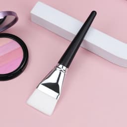 Flat Head Thin Facial Mask Brush White Soft Hair Body Application Brush Beauty Salon Specific Tool Foundation Make-up Brush