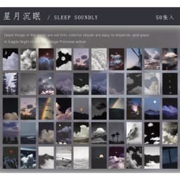 50 sheets Ins Style Sticker Book Washi Paper journal DIY Material Decoration Sticker Memo Pad Scrapbook Stationery
