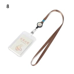 1Pc Cartoon Cat Card Holder Candy Color ID Card Sleeve Retractable Reel Lanyard Identity Credit Cover Case Bank Bus Card Case