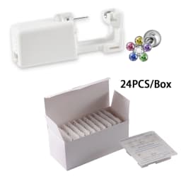 24PCS/Box Disposable Sterile Ear Piercing Unit Ear Cartilage Tragus Helix Piercing Gun More Safety Piercer Tool For Piercing