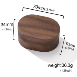My Shape Wooden Box for Brooch Cufflinks Earrings Jewelry Gift Box Jewelry Packaging Box for Ceremony Wedding Proposal Ring New
