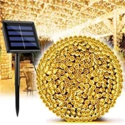 20-200 LEDs Eid Mubarak Solar Fairy Lights 8 Modes LED String Lights Outdoor for Garden Party Decoration Ambient Lighting