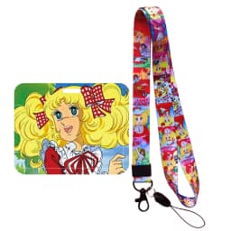 Girl Candy Lanyards Keychain ID Name Card Holder Cartoon Credit Card Cover Gift Card Protection