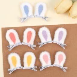 10Pcs Rabbit Ears Hair Clips Cute Cat Ear Hairpin Little Girl Kids Creative Cosplay Birthday Party Daily Accessories Headwear