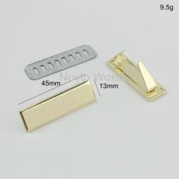 50-100PCS Laser YOUR NAME 45*13MM Metal Label Long Rectangle Purses Label Tags Metal Logo For DIY Handbag Bags Metal Labels