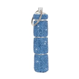 Bling Pill Case Portable Travel Pill Container Ins Rhinestone Waterproof Small Pill Holder with Keychain Cute Pill Storage Box