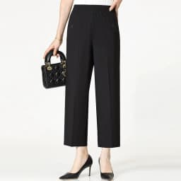 Extra Large Mom Summer Straight Pants Middle-Aged Women Elastic High Waist Grandma Ice Silk Cropped Pants Female Casual Pants