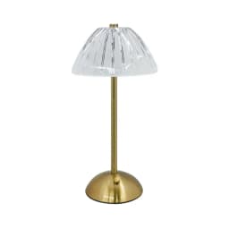 Rechargeable Touch Table Lamp 3 Colors Dimmable Artificial Crystal Lamp Portable Night Light for Bedroom Living Room Restaurant