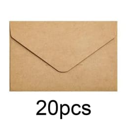 20/40/80PCS Classical White Black Kraft Blank Mini Paper Window Envelopes Wedding Invitation Envelope Gift Envelope