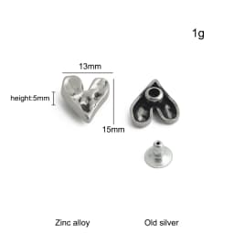 20/50/100PCS Old silver Flower/Round Conchos Screw Back Rivets For Bags Belt DIY Doll Clothes Sewing Riveting Button Accessories