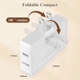 1-3Pcs 3 Way Flat Plug Adapter Power Wall Plug US Extension Plug Adapters Portable Foldable Extension Travel Converter Socket