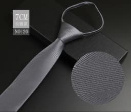 Luxury 7cm Mens Tie Pre-tied Easy Wear Neck Tie For Men Zipper Lazy Pre-tied Business Wedding Stripes Plaid Women Necktie