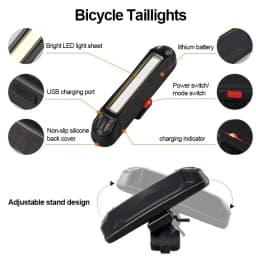 Front Rear Bicycle Light T6 LED Front MTB Mountain Bicycle Lamp Front And Back Bike Headlight Flashlight Cycling Scooter tail