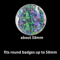 10pcs Clear Round Badge PVC Protective Case Pins Badge Storage Bags for DIY Making Badge Display Bag Packing Cover Materials