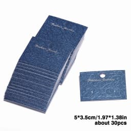50/30pcs Multiple Sizes Jewelry Earring Necklace Plastic Cards Earring Stud Organizer Holder Hanging Display Card Studs Holder
