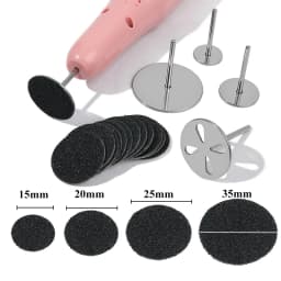 20/25/35MM Replaceable Sandpaper Disc for Foot Dead Skin Calluse Remove Foot Salon Cuticle Files Electric Rotating Pedicure Tool