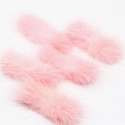 5pcs Real Natural Mink Pompon Bowknot 2*6cm Fur Pompom Balls Bow Tie Fluffy Pompones for Diy Jewelry Craft Supplies Accessories