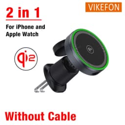 Qi2 2 in 1 Magnetic Wireless Charger Car Air Outlet Phone Mount for iPhone 16 15 14 13 Pro Max Apple Watch Fast Charging Station