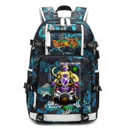 Dragon Ball Z Anime Print Student Backpack Large Capacity Casual Daypack for Kids Teen Boys Girls School Travel