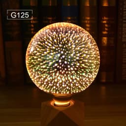 Room 3D Colorful Desk Decor Retro Effect LED Bulb E27 Vintage LED Light Bulb Wedding Nightlamp ST64 A60 G80 G95 G125