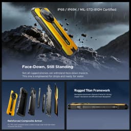 DOOGEE S300 5G Rugged Phone 6.78" FHD+ Dimensity Mediatek D7300 Mobile Phones 48GB+512GB 9000mAh 108MP Smartphone Android 16 NFC