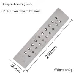 1PC Tungsten Carbide Wire Drawplate for Jewelry Making Round Rectangle Hexagon Oval Square Shape , Jewelry Tool