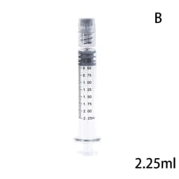 1ml/2.5ml/3.5ml/5ml Optional Capacity Beauty Glass Syringe Luer Lock Syringe Borosilicate Glass Prefillable Syringe