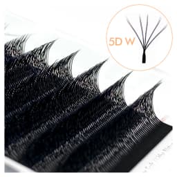 NATUHANA W Lashes Extension L LU(M) Curl Individual Mink YY Lashes 3D W-shaped Volume Fan Eyelash Extension