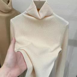 Classic Women's Turtleneck Sweaters Warm Pullover Basic Slim Korean Casual Fall Winter Elegant Knitted Tops All Match Jumper