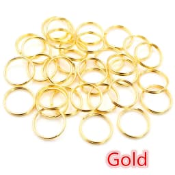 50-200pcs 5 6 8 10 12 mm Open Jump Rings Double Loops Gold Silver Color Split Rings Connectors For Jewelry Making Supplies DIY